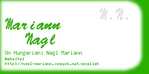 mariann nagl business card